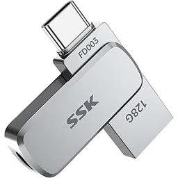 SSK 128GB USB C Stick, USB 3.2 Type-C and USB-A up to 240 MB/s, Dual Memory Stick Jump Flash Drive for Phone-picture-23