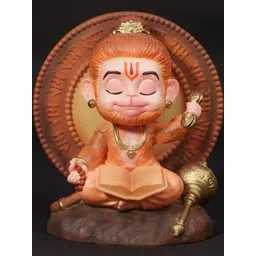 SSS SCULPTURE Multicoloured Hanuman Idol Showpiece-picture-20