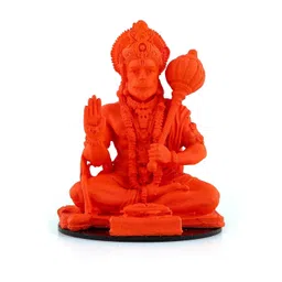 SSS SCULPTURE Orange Coloured Hanuman Idol-picture-35