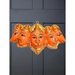 SSS SCULPTURE Orange Mukhi Hanuman Showpiece-picture-20