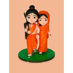 SSS SCULPTURE Orange Showpieces-picture-29