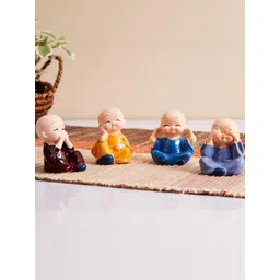 SSS SCULPTURE Set of 4 Baby Monks Showpieces-picture-19