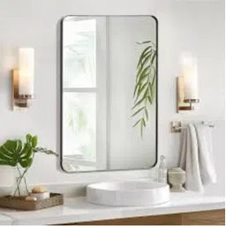 ssworld 12" x 18" Inch Rectangular Mirror-302 Bathroom Mirror-picture-16