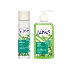 St. Ives Set of Clear Skin Face Wash 190 g + Daily Clarifying Toner 150 ml-picture-12