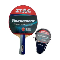 Stag Global Beginner ITTF Approved Rubber Tournament Table Tennis Racquet (Multicolor)-image-47