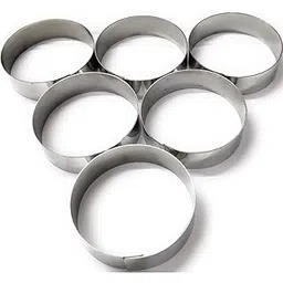 Stainless Steel Baking Ring for Burger/Buns 3 Inch Round-6 Piece (Pack of 6)-picture-26