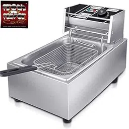 Stainless Steel Commercial DEEP Fat Fryer 6 L Steel Body-picture-18