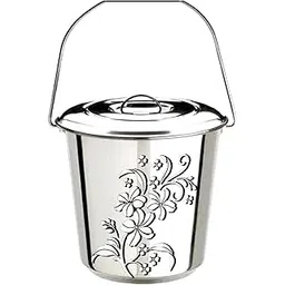 Stainless Steel Jointless Leak Proof Water Bucket(10 litres) image 1
