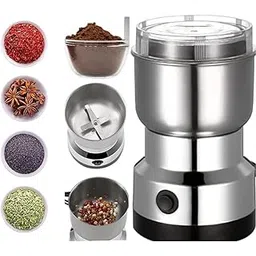 Stainless Steel Mini Electric Grinder – Compact Coffee, Spice, Masala, Nut & Grain Crusher, Portable Premium Material Large Mixer Machine for Home Kitchen Use Unique (Pack of 1)-picture-39