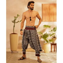 stand out Printed Cotton Men Harem Pants-picture-10