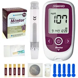 standard Digital Blood Glucose Meter for self Diabetes testing monitor machine with complete Device Kit - Glucometer-picture-15
