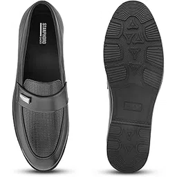 stanphord Mens Loafers Formal Slipon Loafers with Metal Accent for Party & Formal Occasion-picture-10