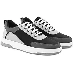 stanphord Mens Lumora Sneakers Faux Leather Chunky Colourblocked Trendy Lace Up Casual Shoes Trendy Sole All Day Comfortable Lightweight with Extra Comfort Durable Footwear-picture-15