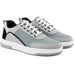 stanphord Mens Lumora Sneakers Faux Leather Chunky Colourblocked Trendy Lace Up Casual Shoes Trendy Sole All Day Comfortable Lightweight with Extra Comfort Durable Footwear-picture-22