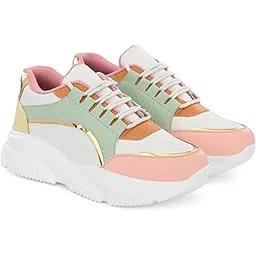 stanphord Womens Rebel Sneakers | Stylish Casual Lace Up Shoes Perfect for Running Walking | Cushioned Footbed | Perfect Complement to Any Casual Outfit-picture-36