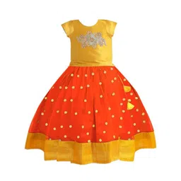 STANWELLS KIDS Girls Embroidered Ready to Wear Lehenga &-picture-29