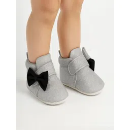 Star Fish Unisex Kids Bow Detail Cotton Booties-picture-55