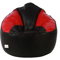 star XXXL Muddha Black and Red Filled with Beans Bean Bag Sofa With Bean Filling-picture-11