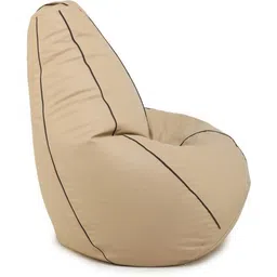 star XXXL Faux Leather Piping Bean Bag for Adults with Premium Comfort Design Teardrop Bean Bag With Bean Filling image 4