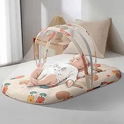 StarAndDaisy 3 in 1 Baby Mosquito net for Sleeping - Newborn, Infant Mosquito net for Baby/Soft and Comfortable Bed for 0-12 Months/Washable Cotton Design -Rainbow Print-picture-15
