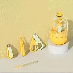 StarAndDaisy 4-in-1 Newborn grooming kit for babies, baby nail scissors Nail Clipper, Tweezer & Nail Cleaning Sets, Toddler Manicure & Pedicure kit, Best Gift for Baby Girl and Baby Boy. (Yellow)-picture-10