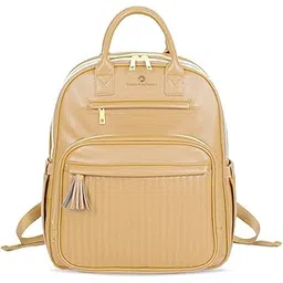 StarAndDaisy Baby Diaper Bag for Mothers/Mom Travel Maternity Backpack with Insulated Milk Bottle Pocket, Multi Compartments, Waterproof, Travel Friendly, Lightweight (Beige)-picture-21