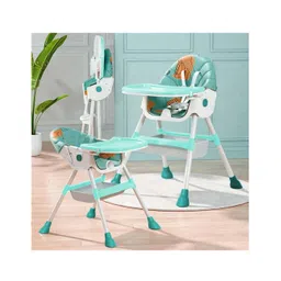 StarAndDaisy 3in1 Feeding Chairs 6 Months to 3 Years / Baby High Chair / High Chair for Baby With 5 Point Safety Belt , Recline Highchair Adjustable Height dining, Detachable Feeding Tray, PU cushion pad (Without Wheel - Deep Sea Blue)-picture-32