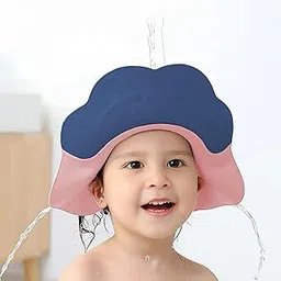 StarAndDaisy Baby Shower Cap Shield, Adjustable Shower Cap for Kids, Visor Hat for Eye and Ear Protection for 0-9 Years Old Children (Assorted)-picture-27