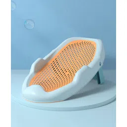StarAndDaisy baby sink with suction cups, Clean Rinse Baby Bather, Folding Wash Butt Portable toilet cleaner cum bather  for Home for Newborn (Orange)-picture-13