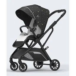 StarAndDaisy Chariot Baby Stroller with 5 Point Safety Belt, 5 Level Adjustment Canopy, Easy Adjustable Seat/New Born Baby Pram for 0 to 36 Months- Black-picture-14