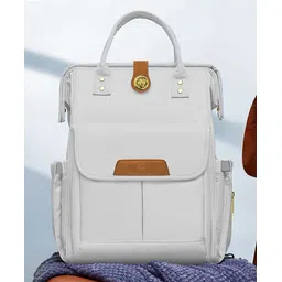 StarAndDaisy Diaper Bag for Mother with Multi Compartments & 2 Insulated Bottle Pocket, Stylish, Waterproof, Travel Friendly, Grey-picture-13