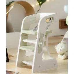 StarAndDaisy High Chair for Baby Study Chair with Adjustable Height, Safety Belt & Light Weight -White-picture-33