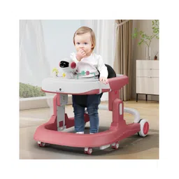 StarAndDaisy Multifunctional Baby Walker with Music  - Pink White-picture-27