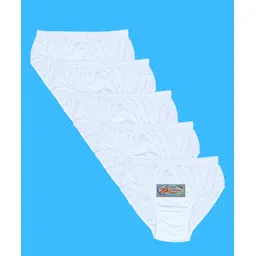 starbreeze Pack of 5 Women Hipster White Panty-picture-20