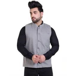 STARFOX Men Fleece Woven Jacket-picture-36