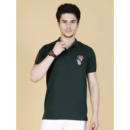 STARFOX Men Solid Polo Collar Cotton T-shirt-picture-29
