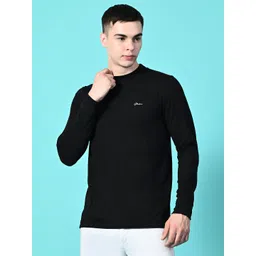 STARFOX Men Typography High Neck Pure Cotton Slim Fit T-shirt-picture-31