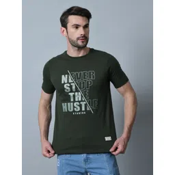 STARFOX Men Typography Printed Applique T-shirt-picture-24