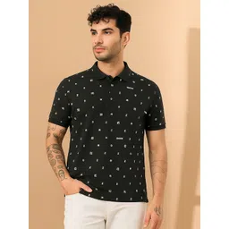 STARFOX Men Typography Printed Polo Collar Cotton T-shirt-picture-34