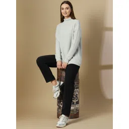 STARFOX Oversized High Neck Long Sleeves Cotton Pullover Sweatshirt-picture-28