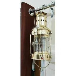 stark export house Brass Oil Lamp Lantern Glass 11 inch Gold Brass Table Lantern-picture-12