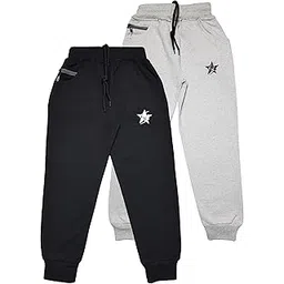 STARLATH Kid's Fit Track Pants,Cotton Lowers and Pajama Joggers for Boys (Pack of 2)-picture-18