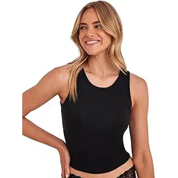 stars and you Crew/Round Neck Rib Crop Tank top-picture-33