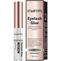 STARTIPS Waterproof Eyelash Glue Dark Tone 6ml Non Toxic Latex-Free Adhesive Long Lasting Strong Hold-picture-17
