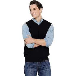 state cashmere Men’s Classic Sleeveless Sweater Vest 100% Pure Cashmere V-Neck Style Pullover-picture-33