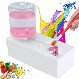 Stationery Supply Nagar 1Pcs Paint Brush Cleaner Brush Rinser with Drain Water Circulation Paintbrush Scrubber Cleaner Rinser Cup for Acrylic, Watercolor,-picture-18