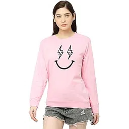 status mantra Women's Sweatshirt T-Shirt | Regular Fit, Round Neck, Breathable Fabric | Trendy Streetwear, Bio-Washed Pullover | Ribbed Sleeves, Soft Cotton-picture-39