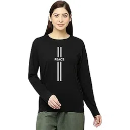 status mantra Women's Sweatshirt T-Shirt | Regular Fit, Round Neck, Breathable Fabric | Trendy Streetwear, Bio-Washed Pullover | Ribbed Sleeves, Soft Cotton |-picture-38