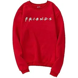 status mantra Women's Sweatshirt T-Shirt | Regular Fit, Round Neck, Breathable Fabric | Trendy Streetwear, Bio-Washed Pullover | Ribbed Sleeves, Soft Cotton | (Color - Red, Size: Medium(M))-picture-37