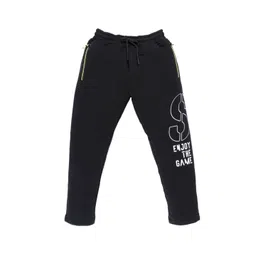 Status Quo Boys Black Solid Cotton Track Pants-picture-19